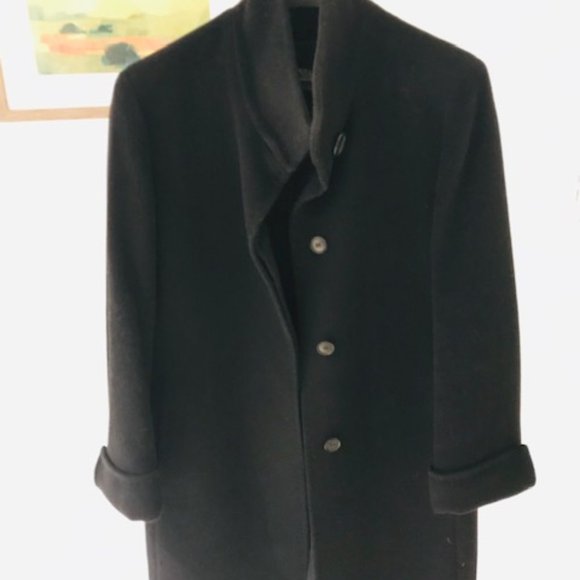 Cinzia Rocca Black Wool Coat - Picture 5 of 10